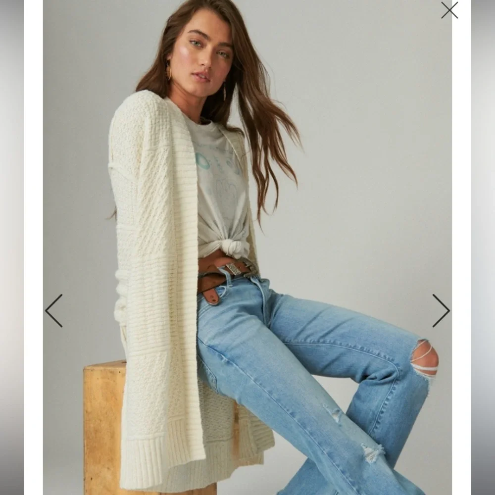 NWT‎ Lucky Brand Long Textured Cardigan
